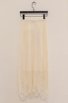 SWAYING/KNIT float detail skirt SW24SS3B01 white